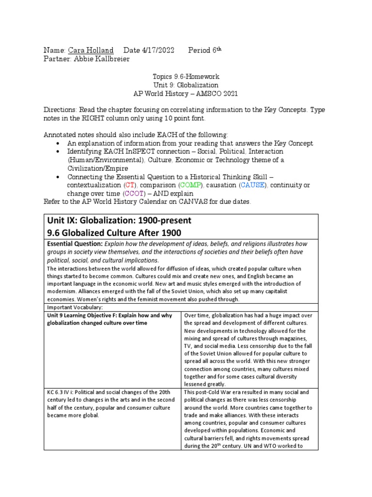 Globalization Impact on Culture & Society | PDF