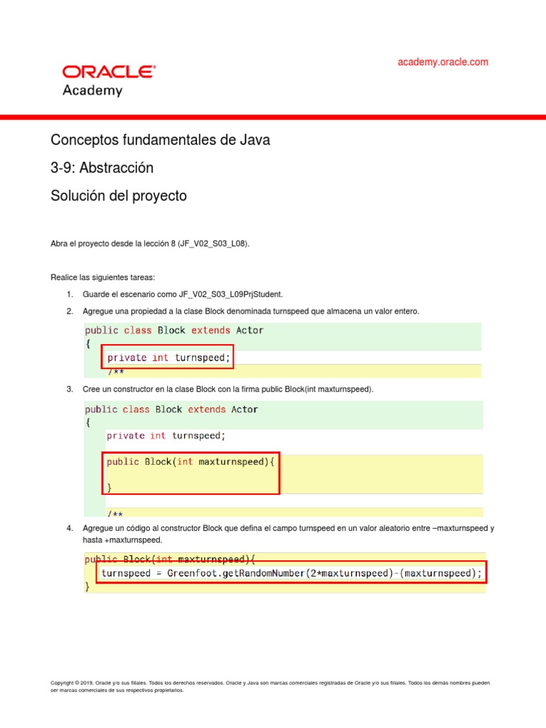 JF 3 9 ProjectSolution Esp | PDF | Java (lenguaje de programación ...
