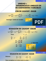 UNIDAD 8 Cauchy - Euler