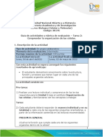 Guia de Actividades y Rúbrica de Evaluación - Unidad 1 - Tarea 2 - Comprender La Organización de Las Células