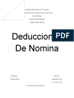 Deducciones de Nomina ALEJANDRA