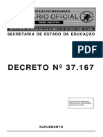 DECRETO 37.167 PROGRESSÃO FUNCIONAL MAGISTÉRIO