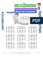 Suma y Resta de Centenas para Segundo de Primaria