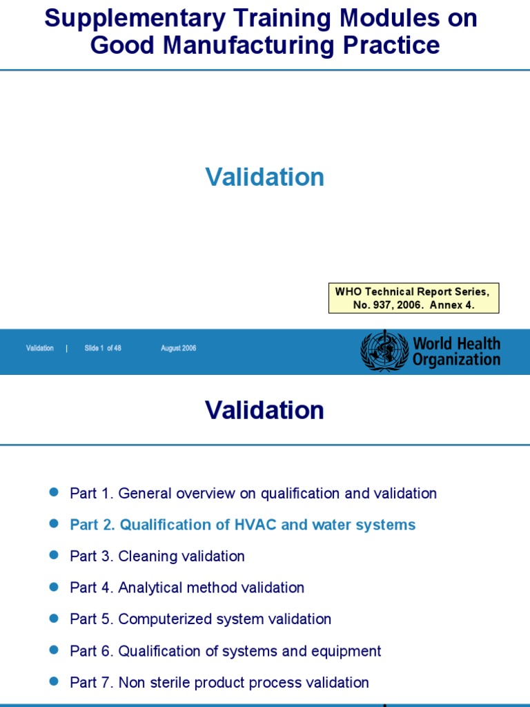 HVAC System Validation Overview | PDF | Verification And Validation