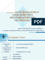 Solid Waste Management Using Effective Miceoorganism (Em) Technology