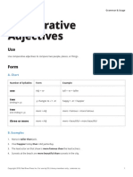 Comparative Adjectives: A. Chart