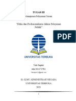 Tugas 3 Adpu4230 Manajemen Pelayanan Umum Yati Sapitri 041172781