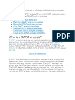 What Is A SWOT Analysis?