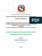 Detailed Seismic Vulnerability Assessment and Retrofit Design Report for Shree Mahendra Rastriya Secondary School, Ramgopalpur M., Mahottari