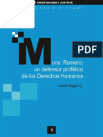 MONS. ROMERO, DEFENSOR PROFÉTICO DE LOS DDHH