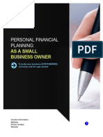 Personal Financial Planning:: As A Small Business Owner