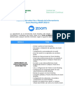 Capacitación Herramienta Zoom Meeting Unsm 2022-0