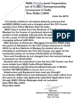 National Skills Development Corporation Notification PDF