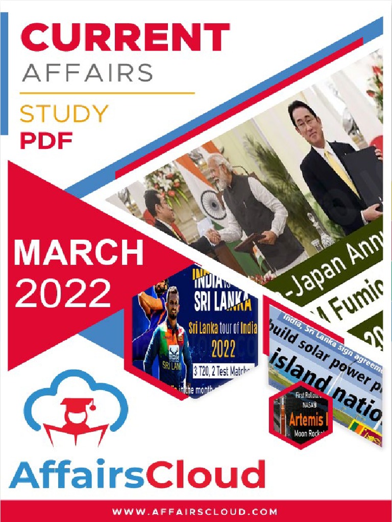 Current Affairs English Study PDF March 2022 by AffairsCloud 1