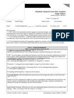 Standards-Aligned Lesson Plan Template Single Subject: Part I - Goals and Standards