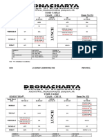 CSE IV SEM Timetable 7 April 2022