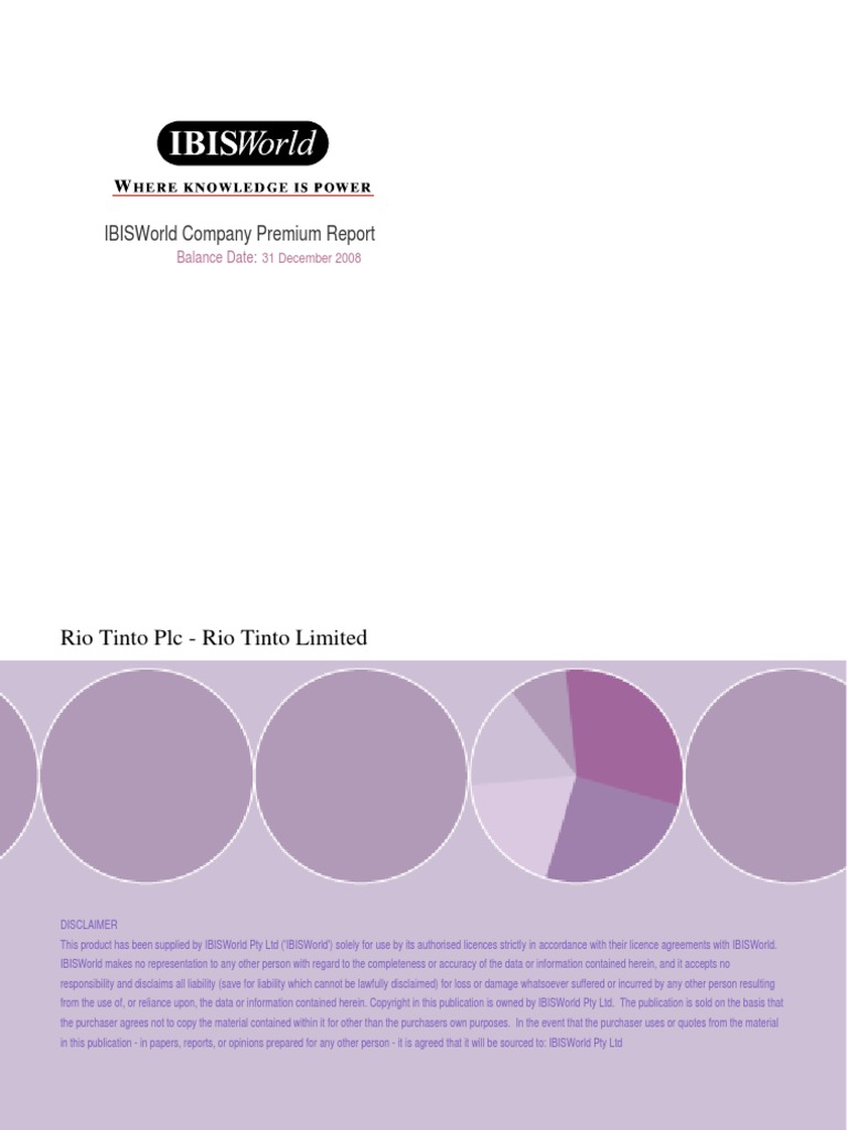 Sample IBISworld Company Report Business