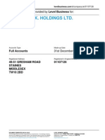 CUMMINS U.K. HOLDINGS LTD. - Company Accounts From Level Business