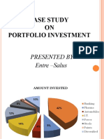 Case Study ON Portfolio Investment: Presented by Entre - Salus