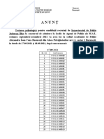 ANUNT Testare Psihologica Scoli Postliceale Septembrie 2021 DE POSTAT