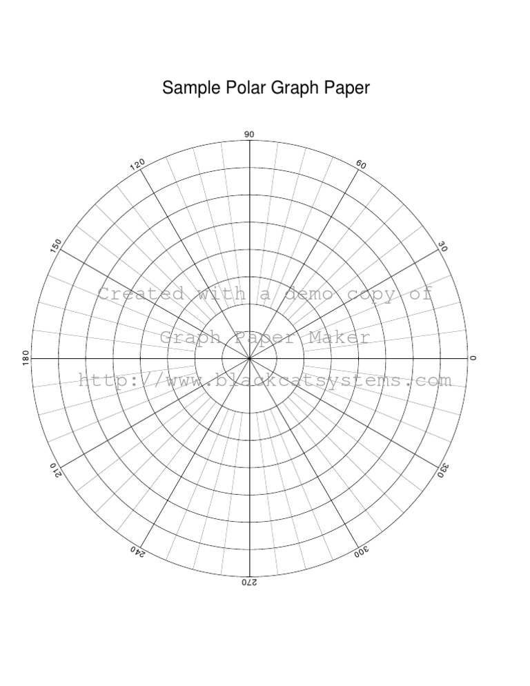 Sample Polar Graph Paper