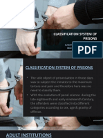 Classification System of Prisons