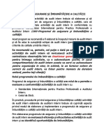 11 Programul de Asigurare Şi Îmbunătăţire A Calităţii