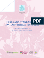 SWH Herbs and Standardised Patent Herbal Formulas