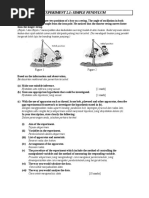 Experiment 2.1: Simple Pendulum