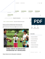 Educación Ambiental Venezuela - Temas Medio Ambiente, Ecología y Sostenibilidad 