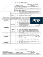 Instructional Plan (Iplan) : Elements of The Plan Methodology