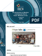 An Introduction To Machine Learning and How To Teach Machines To See