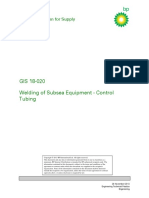 GIS 18-020 Welding of Subsea Equipment - Control Tubing: Group Instruction For Supply