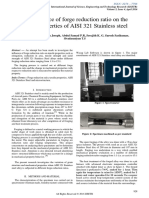 The Influence of Forge Reduction Ratio On The Tensile Properties of AISI 321 Stainless Steel