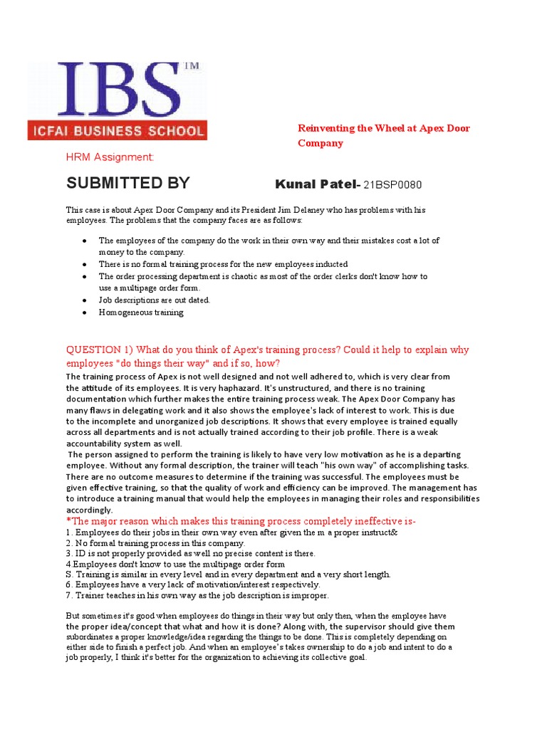 Reinventing the Training Process A Blueprint for Improving Employee