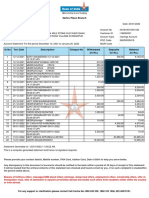 Account statement for Arjun Kumar