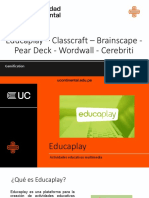Educaplay - Classcraft - Brainscape - Pear Deck - Wordwall - Cerebriti