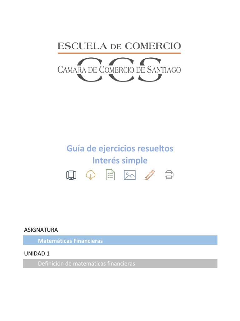 Matematicas Financieras U1 Interes Simple | PDF | Finanzas Matemáticas ...