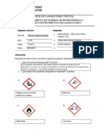 Reporte Semana 1 - Normas de Bioseguridad y Materiales e Inst. de Lab - Química 1 - 2022-10