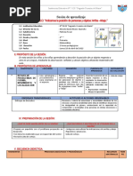 Sesión de Aprendizaje 18 de Abril