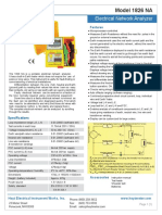 Model 1826 NA: Electrical Network Analyzer