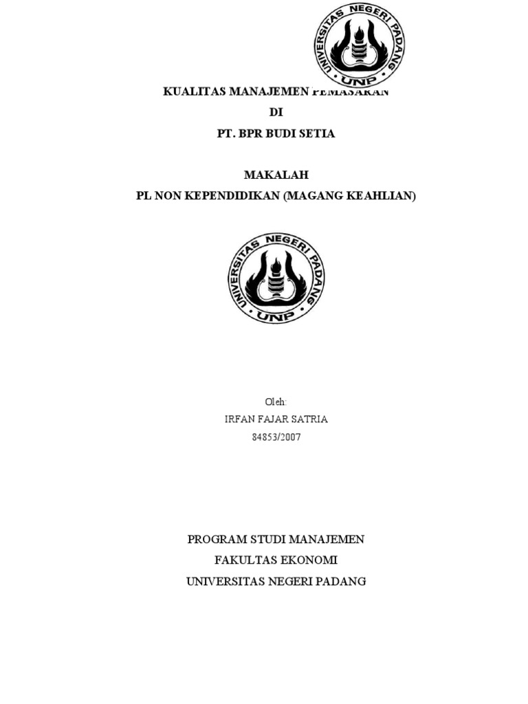 Laporan Magang Individu