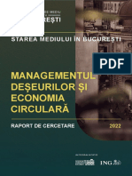 Managementul Deșeurilor Și Economia Circulară În București - Raportul de Cercetare Privind Starea Mediului În București (12 Aprilie, 2022)