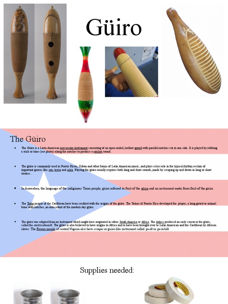 Güiro: Latin American Percussion Instrument | PDF | Social Science ...