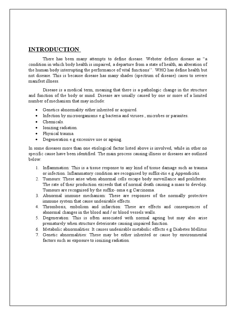 Pathophysiology and Psychodynamics of Disease Causation | PDF | Id ...