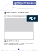 Análisis de La Importancia de Los Medios de Comunicación