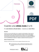 Cuando una célula muta - Guía para docentes