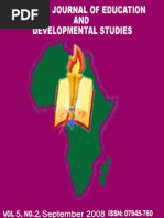 Download African Journal of Education and Developmental Studies Volume 5 No 2 September 2008 Articles eJournal by virus_xxx SN57265874 doc pdf