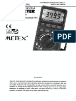 Metex m 3850d User Manual Eng