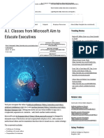 A.I. Classes from Microsoft Aim to Educate Executives